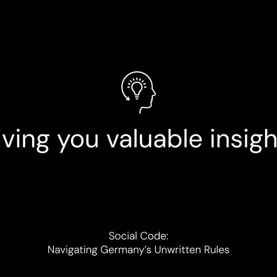 Preview image for Chapter 7.1: Giving You Valuable Insights from 'Social Code: Navigating Germany’s Unwritten Rules.' Certified intercultural trainer Katharina Olympia Wittig from the Inside Culture Academy shares tips on building connections and understanding social norms in Germany.
